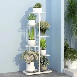 7 Tier White Color Pot Stand