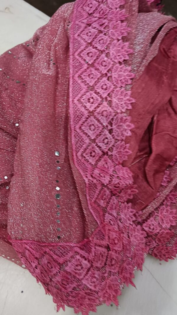 Women Dress Unstitched Pink Color