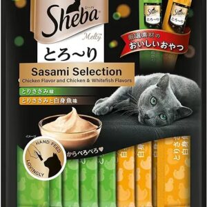 Sheba Melty Premium Lickable Creamy Cat Treats Selection Chicken Chicken White Fish Flavors 20 Sticks X 12G