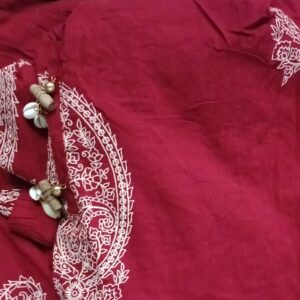 Ladies Kurti Color Red Size M