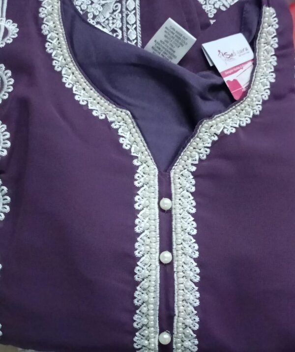 Women Kurti Color Purple Size Xl