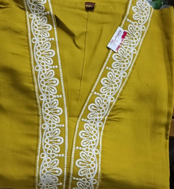 Women Kurti Color Green Size Xxl