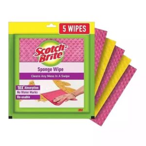3M Scotch Brite Sponge Wipe Large Pack Of 5 Pc