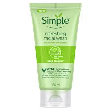 Simple Kind To Skin Refreshing Face Wash Mild Face Wash For Sensitive Skin 150Ml