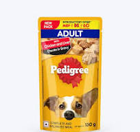 Pedigree Adult Chicken Liver Chunks Wet Dog Food 130Gm