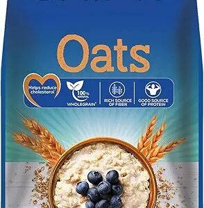 Unifit Oats Whole Grain High Protein Fibre Diet Food Reducing Cholesterol Rolled Oats 500G