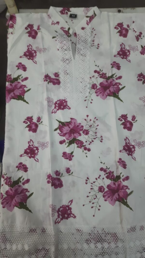 Kurta For Women Color White Size M