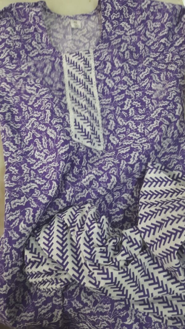Kurta Set For Women Color Purple Size 46
