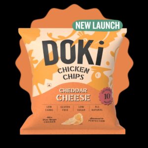Doki Cheddar Cheese Chicken Chips 30 Gm Pack Of 8