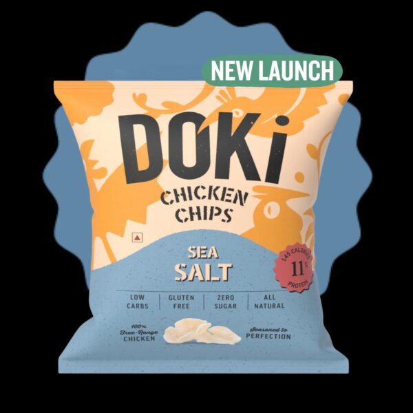 Doki Sea Salt Chicken Chips 30 Gm Pack Of 8