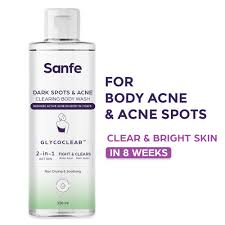 Sanfe Dark Spots Acne Clearing Body Wash 250 Ml
