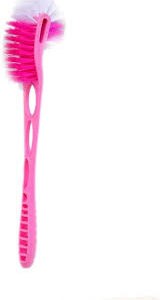 Pink Plastic Double Sided Toilet Brush In Agra