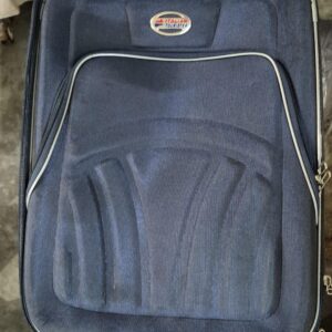 Navy Blue Colour Nylon Trolley Bag Small Without Ean