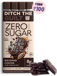 Ditch The Guilt Zero Sugar Chocolate Wayanad Cocoa 40Gm