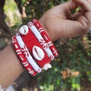 Feminine Fancy Bracelet Bangles Set Of 4