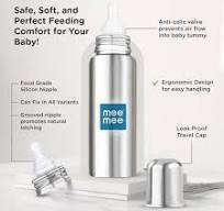 Mee Mee Baby Steel Feeding Bottle 250Ml