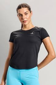 Boldfit Sports T Shirt For Women Quick Dry Fit Gym Sports Black Size S