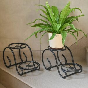Plant StandSet Of 2Black Metal