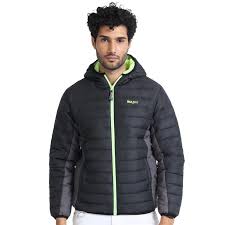Boldfit Mens Winter Bomber Jacket Charcoal Black Size Xxl