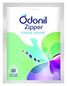 Odonil Bathroom Air Freshener Zipper Soulful Jasmine 10 G