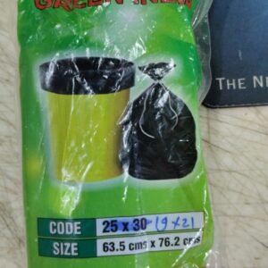 Green India 15Pcs Large Garbage Bags Size 63 Point 5 By 76 Point 2Cm