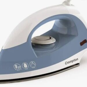 Crompton Brio 1000 Watts Dry Iron With Weilburger Coating Sky Blue And White