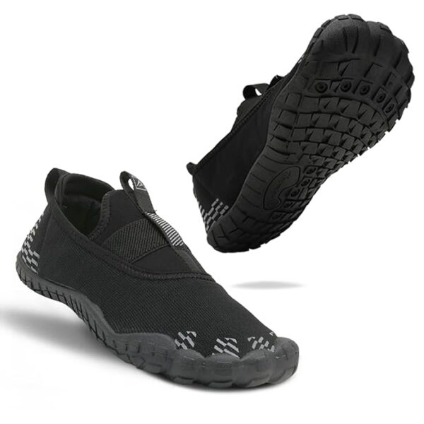 Impakto Barefoot Rooted Comfortable Big Toe Box Gym Shoes For Men Black Size 8