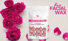 The Wellness Shop Rose Facial Wax 5 Minutes Painless Herbal Wax 100G