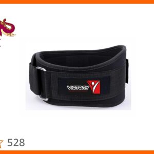 Victory Inch Wide Weightlifting Gym Belt Back Support Belt Black Size M