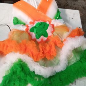 Kids Girl Tricolour Frock Dress For Independence And Republic Day Size 1 To 2 Y
