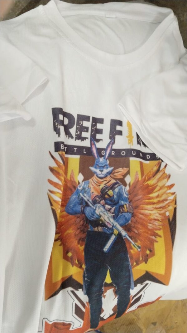 White Color Printed T Shirt For Kids Boy Size 32