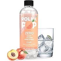 Polka Pop Peach Flavoured Sparkling Fizzy Water 300Ml