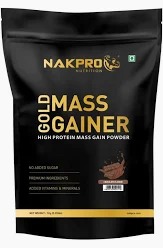Nakpro Gold Mass Gainer Flavour Chocolate 1Kg
