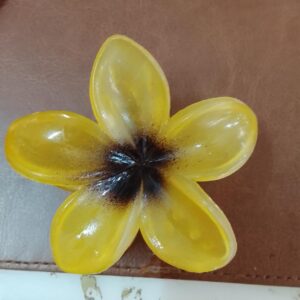 Women Hair Claw Clip Yellow Colour