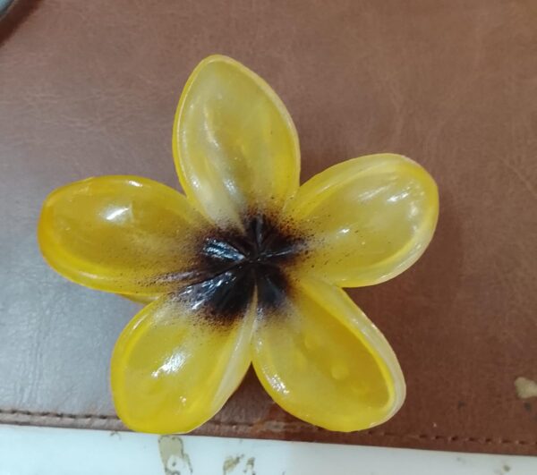 Women Hair Claw Clip Yellow Colour