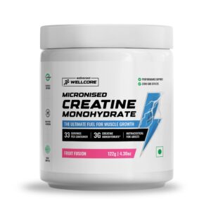 Wellcore Micronised Creatine Monohydrate Fruit Fusion 122G
