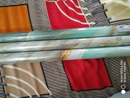 Kitchen Oil Proof Blue And Gold Marble Wallpaper 200Cm X 60Cm 4 Pcs