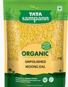 Tata Sampann Organic Unpolished Moong Dal 1Kg