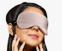 Ross Breathable Velvet Grey Fabric Sleep Eye Mask