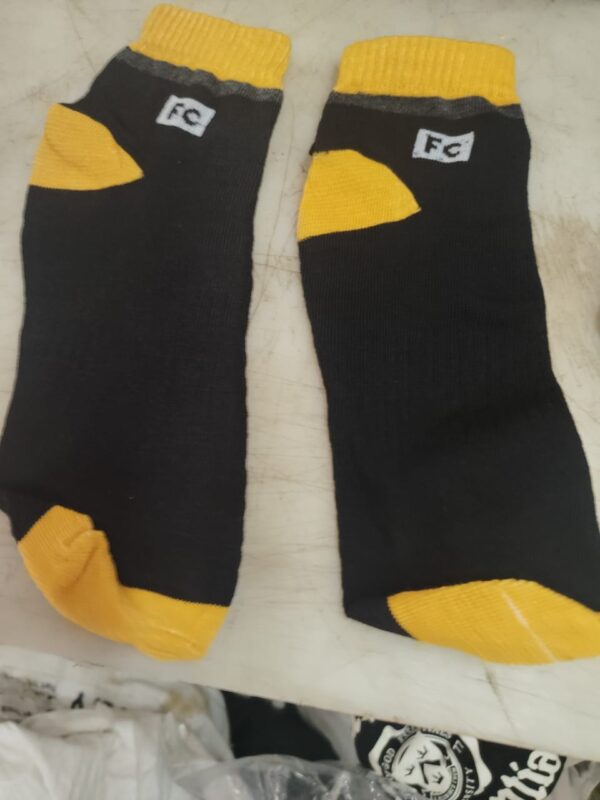 Black And Mustard Colour Socks For Men