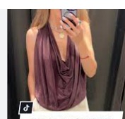Zara Dark Wine Colour Tops And Others For Women Size S