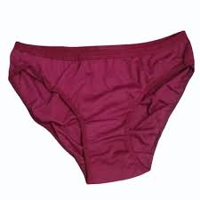 Maroon Color Cotton Panty For Women Size M