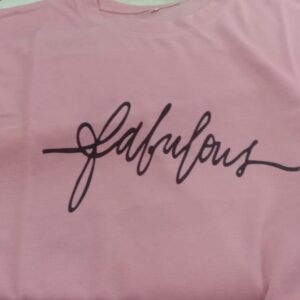 Pink Color Cotton Crop Top For Women Size L