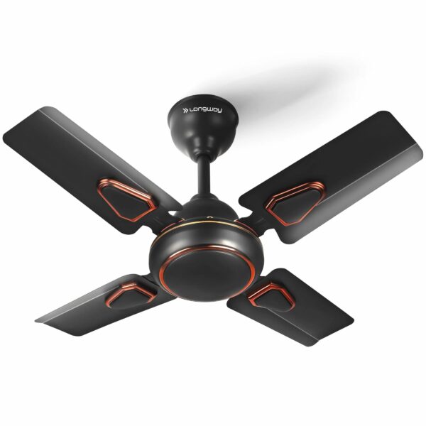 Longway Brio Turbo 600 Mm Ceiling Fan Coffee Brown 50 Watt