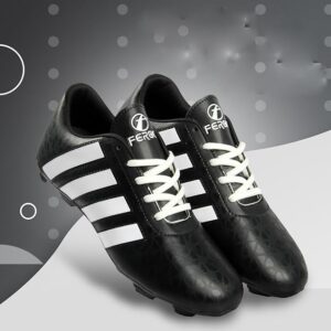 Feroc Men Black And White Colour Football Shoe Size 5