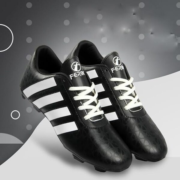 Feroc Men Black And White Colour Football Shoe Size 5