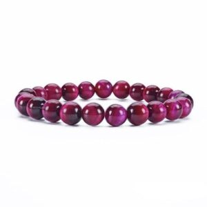 Handcrafted Natural Pink Tiger Eye Bracelet
