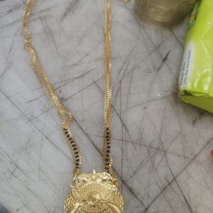 New Fancy Design Trendy Mangalsutra Gold Colour