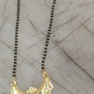 Black And Gold Color Mangalsutra For Women