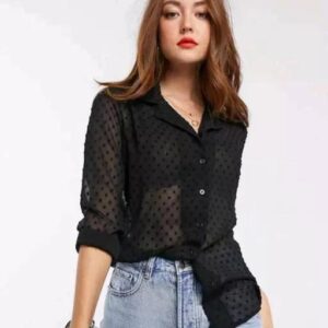 Stylish Shirts For Women Black Size Xl